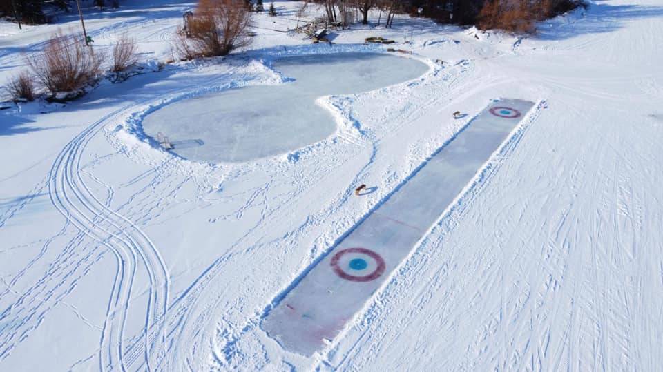 Build Your Own Curling Rink On A Frozen Lake